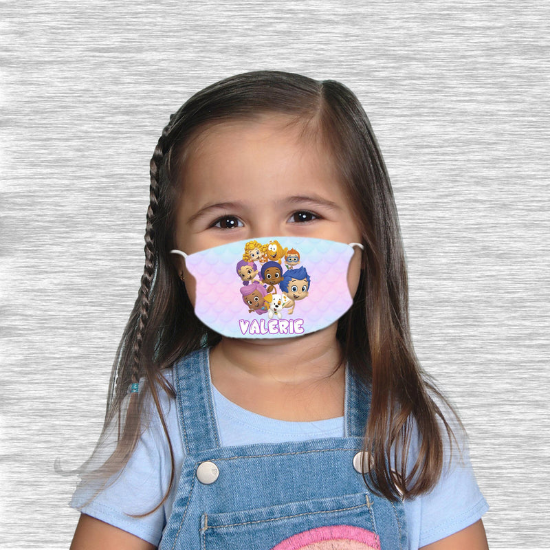 Bubble Guppies Face mask with name