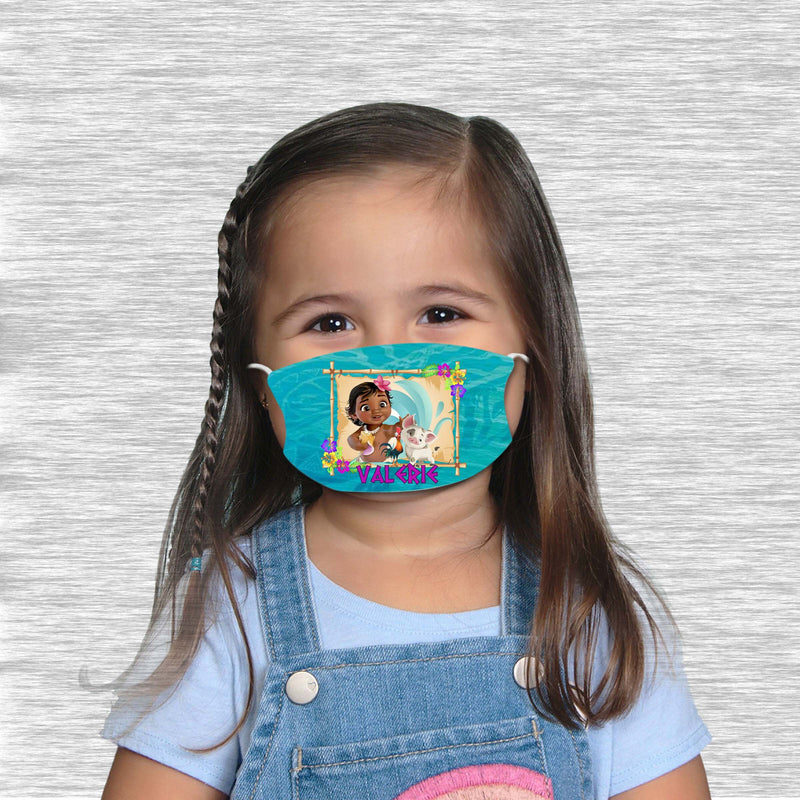 Baby Moana Face mask with name