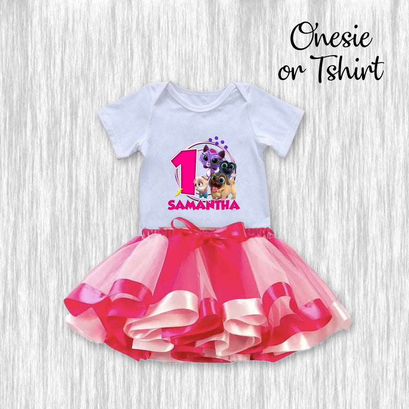 Puppy Dog Pals Birthday Girl outfit - Tutu / tshirt or onesie