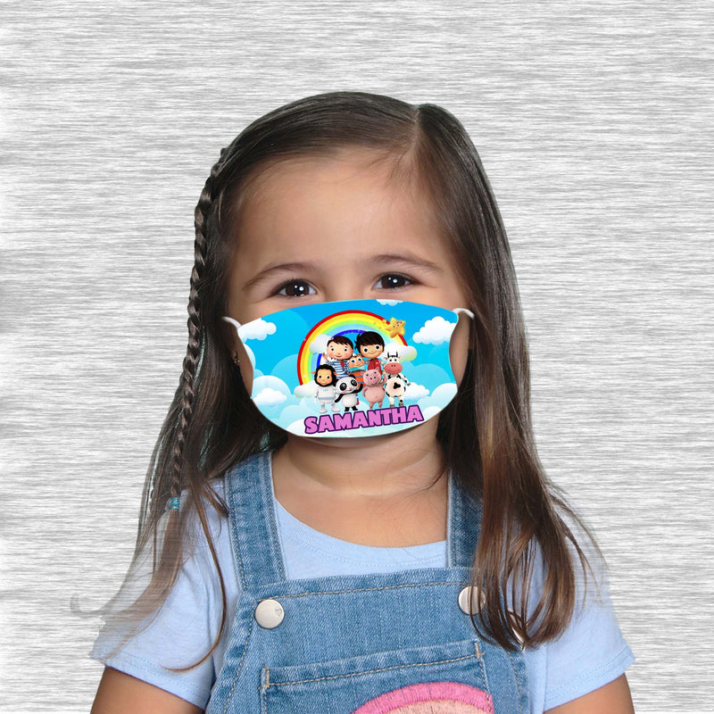 Little baby bum Face mask with name