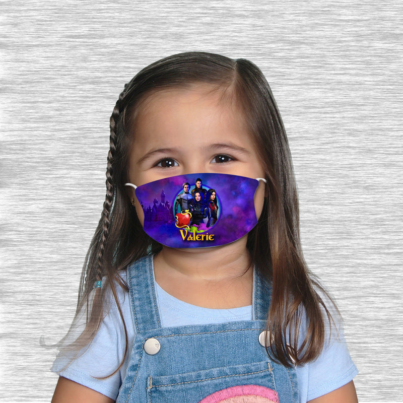 Descendants Face mask with name