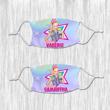 Load image into Gallery viewer, Jojo Siwa Face mask with name
