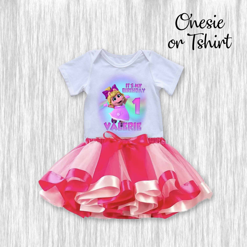 Muppet Babies Birthday Girl outfit - Tutu / tshirt or onesie