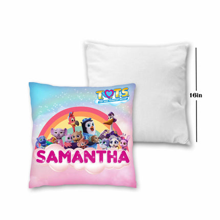 TOTS Pillow with Name - 16in insert included