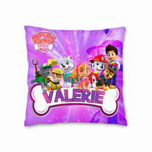 Load image into Gallery viewer, Paw Patrol Pillow with Name - 16in insert included
