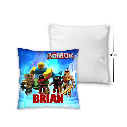 Roblox Pillow with Name - 16in insert included