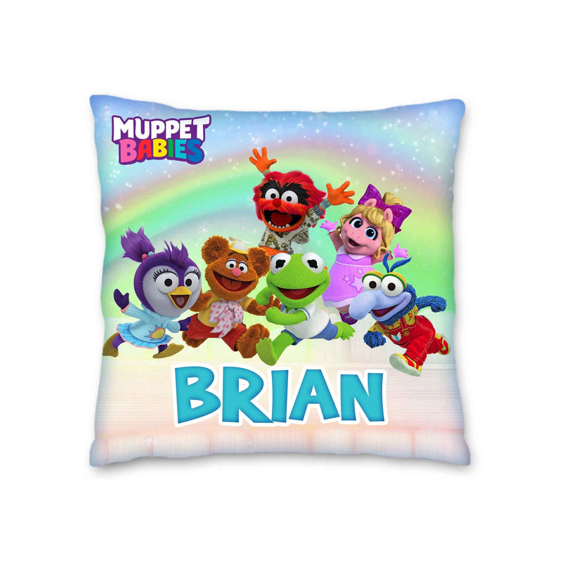 Muppet Babies Pillow with Name - 16in insert included