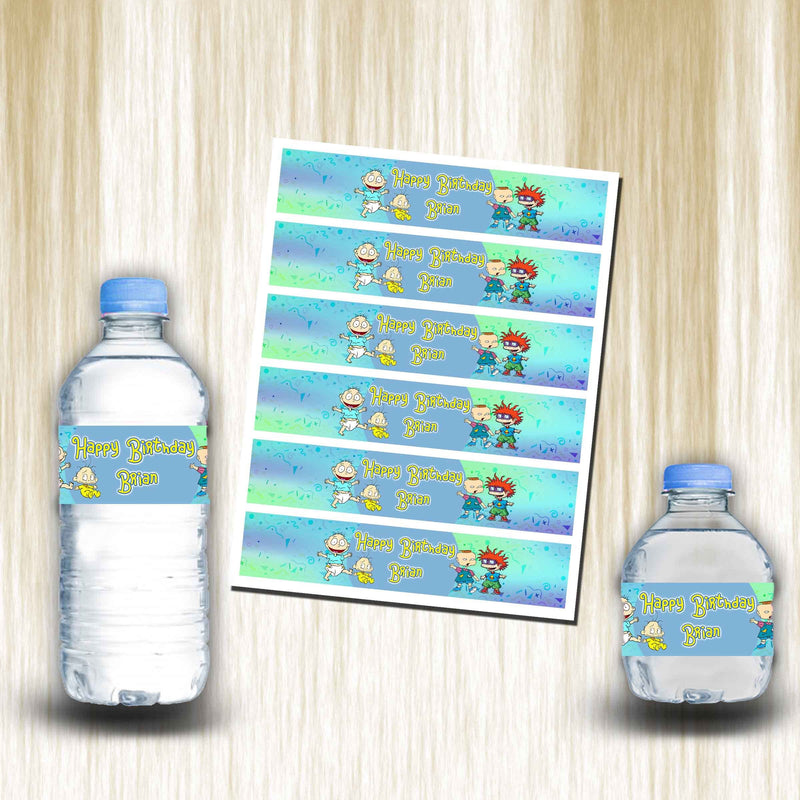 Rugrats bottle labels - ready to use - waterproof