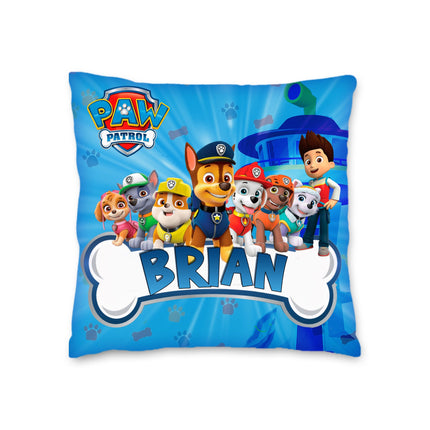 Paw Patrol Pillow with Name - 16in insert included