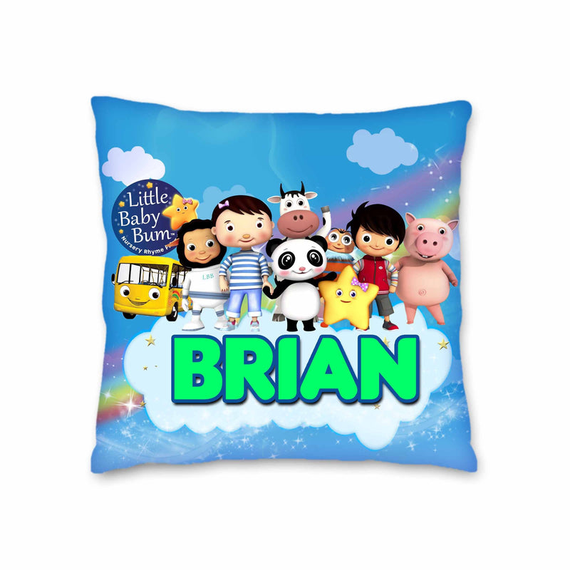 Little Baby Bum Pillow with Name - 16in insert included