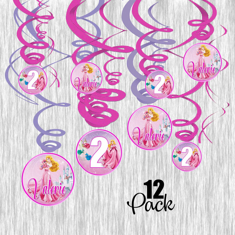 Sleeping Beauty Swirl Decoration- 12ct