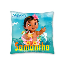 Load image into Gallery viewer, Moana Pillow with Name - 16in insert included
