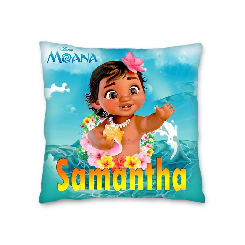 Moana Pillow with Name - 16in insert included