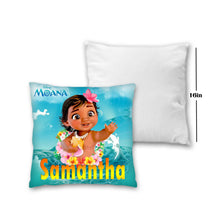 Load image into Gallery viewer, Moana Pillow with Name - 16in insert included
