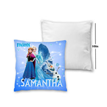 Load image into Gallery viewer, Frozen Pillow with Name - 16in insert included
