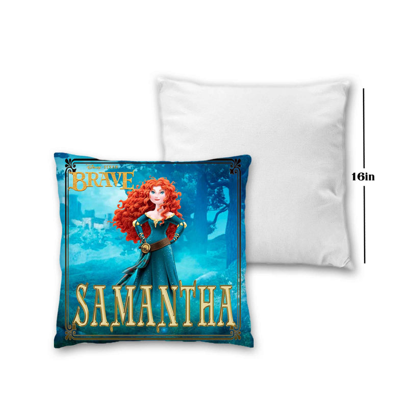 Brave Pillow with Name - 16in insert included