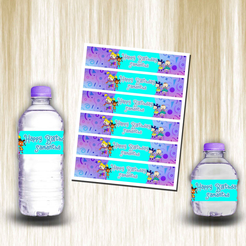 Rugrats bottle labels - ready to use - waterproof