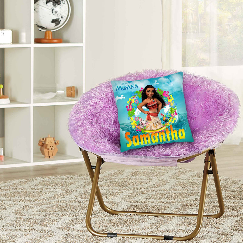 Moana Pillow with Name - 16in insert included