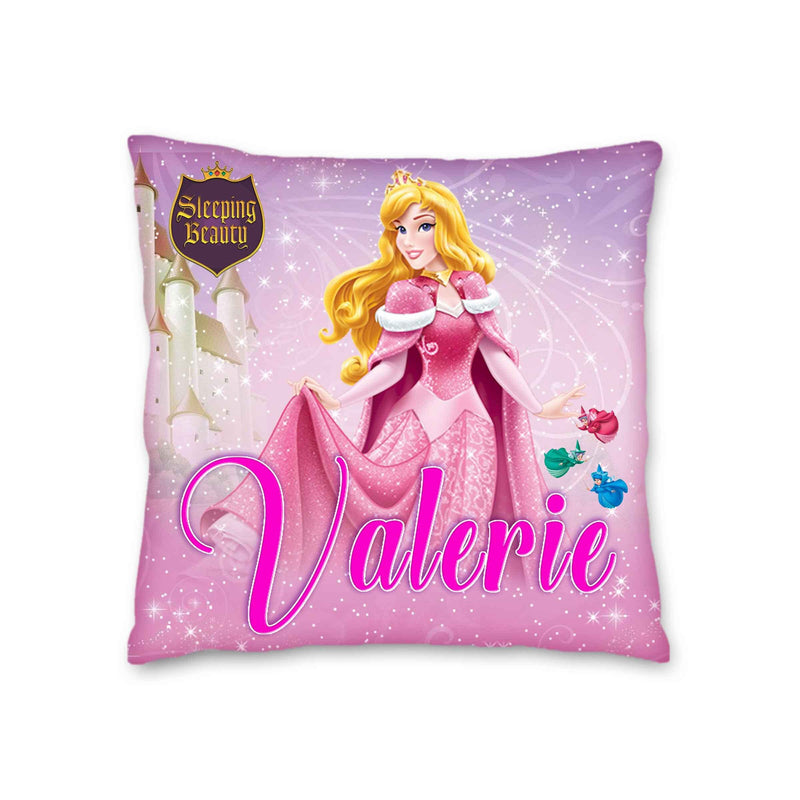 Sleeping Beauty Pillow with Name - 16in insert included