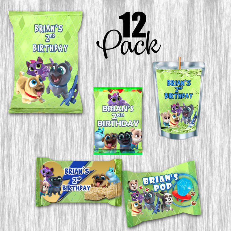 Puppy Dog Pals Bundle Party Labels or Finished Snacks