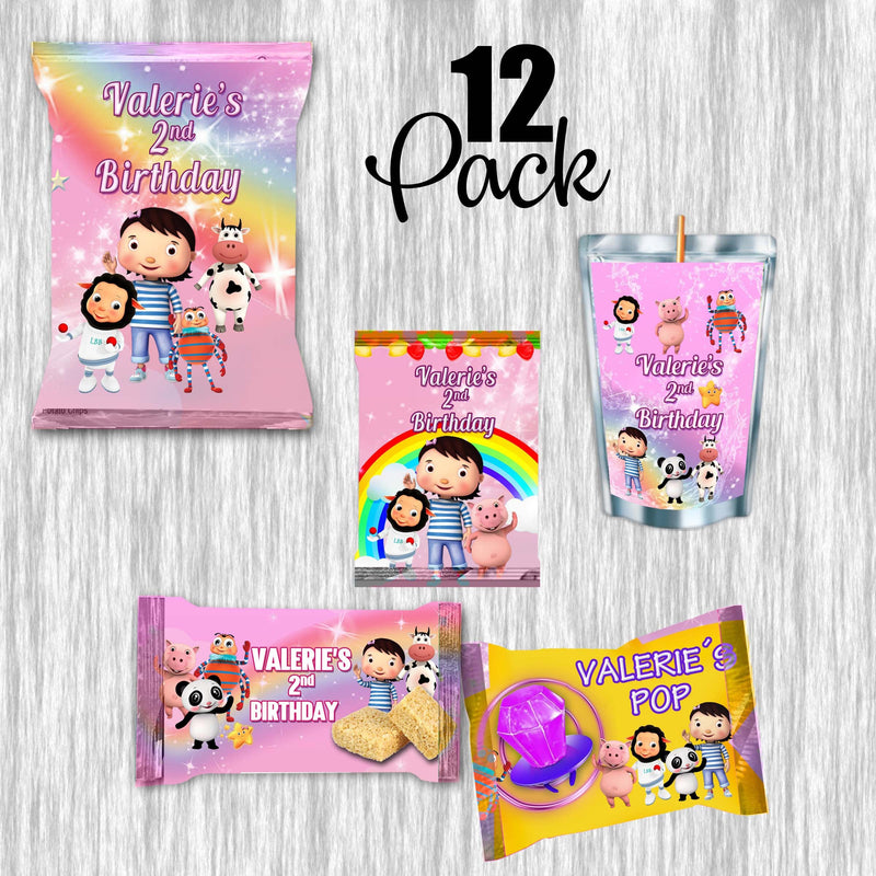 Little Baby Bum Pink Bundle Party Labels or Finished Snacks