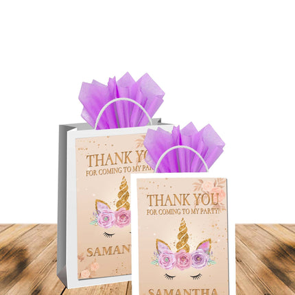 Unicorn Face favor bags - gift bags - candy bags - 12pack
