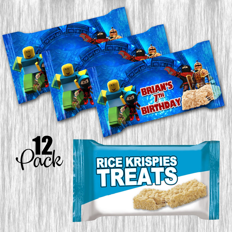 Roblox Blue Bundle Party Labels or Finished Snacks