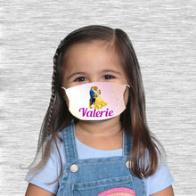 Load image into Gallery viewer, The Beauty and the Beats Face mask with name
