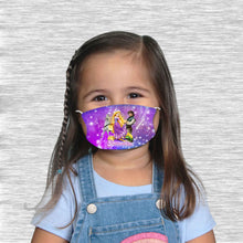 Load image into Gallery viewer, Rapunzel Face mask with name
