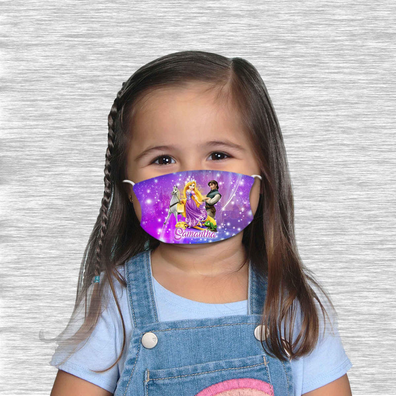 Rapunzel Face mask with name