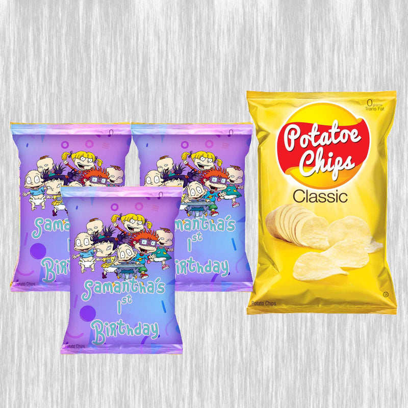 Rugrats purple Bundle Party Labels or Finished Snacks