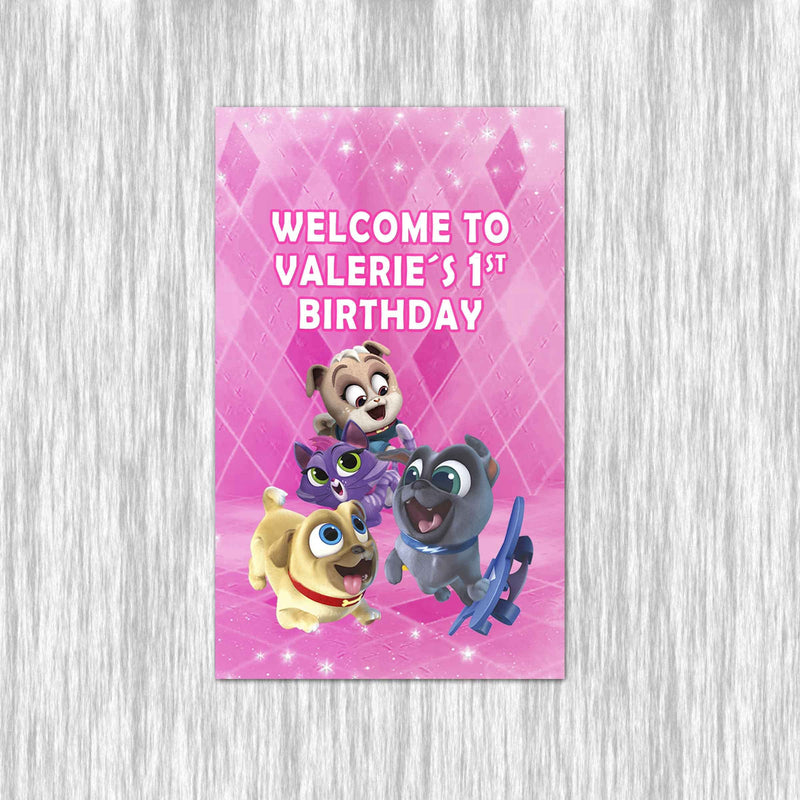 Puppy Dog Pals Garden Flag with pole - Garden Sign - 11x18in double sided