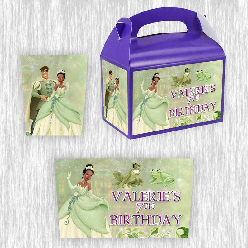 Princess Tiana Small Gable box - treat box - 4.5x3in - 12pack