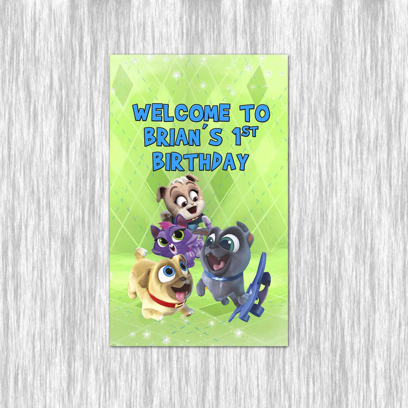 Puppy Dog Pals Garden Flag with pole - Garden Sign - 11x18in double sided