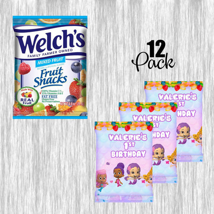 Bubble Purple Guppies Bundle Party Labels or Finished Snacks