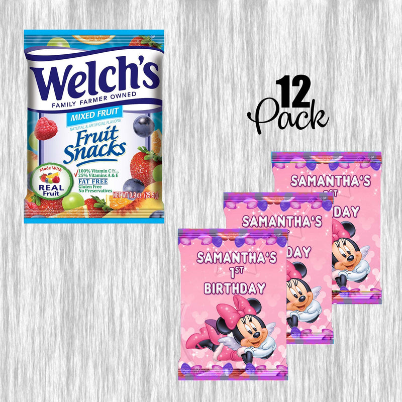 Minnie Mouse Bundle Party Labels or Finished Snacks