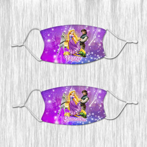 Rapunzel Face mask with name