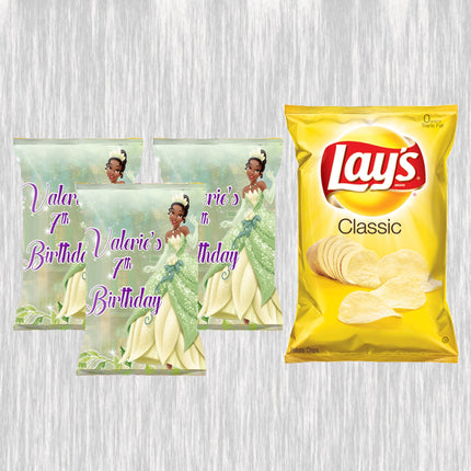 Tiana Bundle Party Labels or Finished Snacks