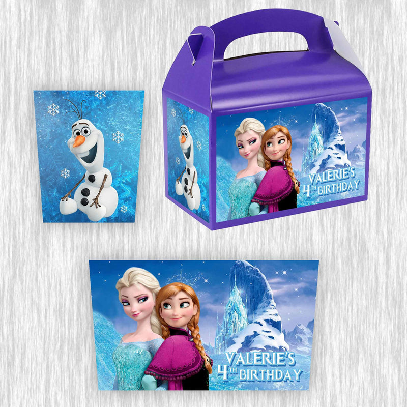 Frozen Small Gable box - treat box - 4.5x3in - 12pack